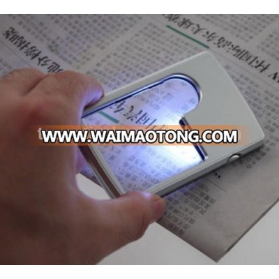 acrylic plastic magnifying lens credit card magnifier