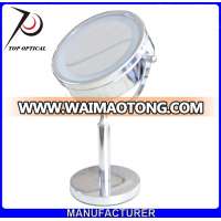 LED lighted desktop beauty salon 3X magnification makeup mirror