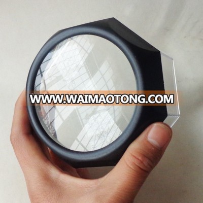 5X magnification Cylinder dome magnifying glass