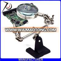 best quality third hand soldering table magnifier glass