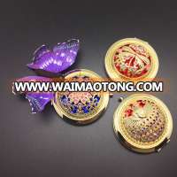 Hot sale metal pocket double sides compact cosmetic mirror