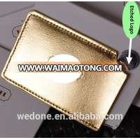 Fashion Stainless Steel Mirror Makeup Mirror Cosmetic Pocket Mirror Gold Color