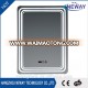 CE/IP44 Smart square bathroom makeup mirror with lights led